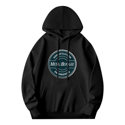 Mesa Boogie Amplification Retro Logo Black Hoodie, Cozy Music Lover Pullover