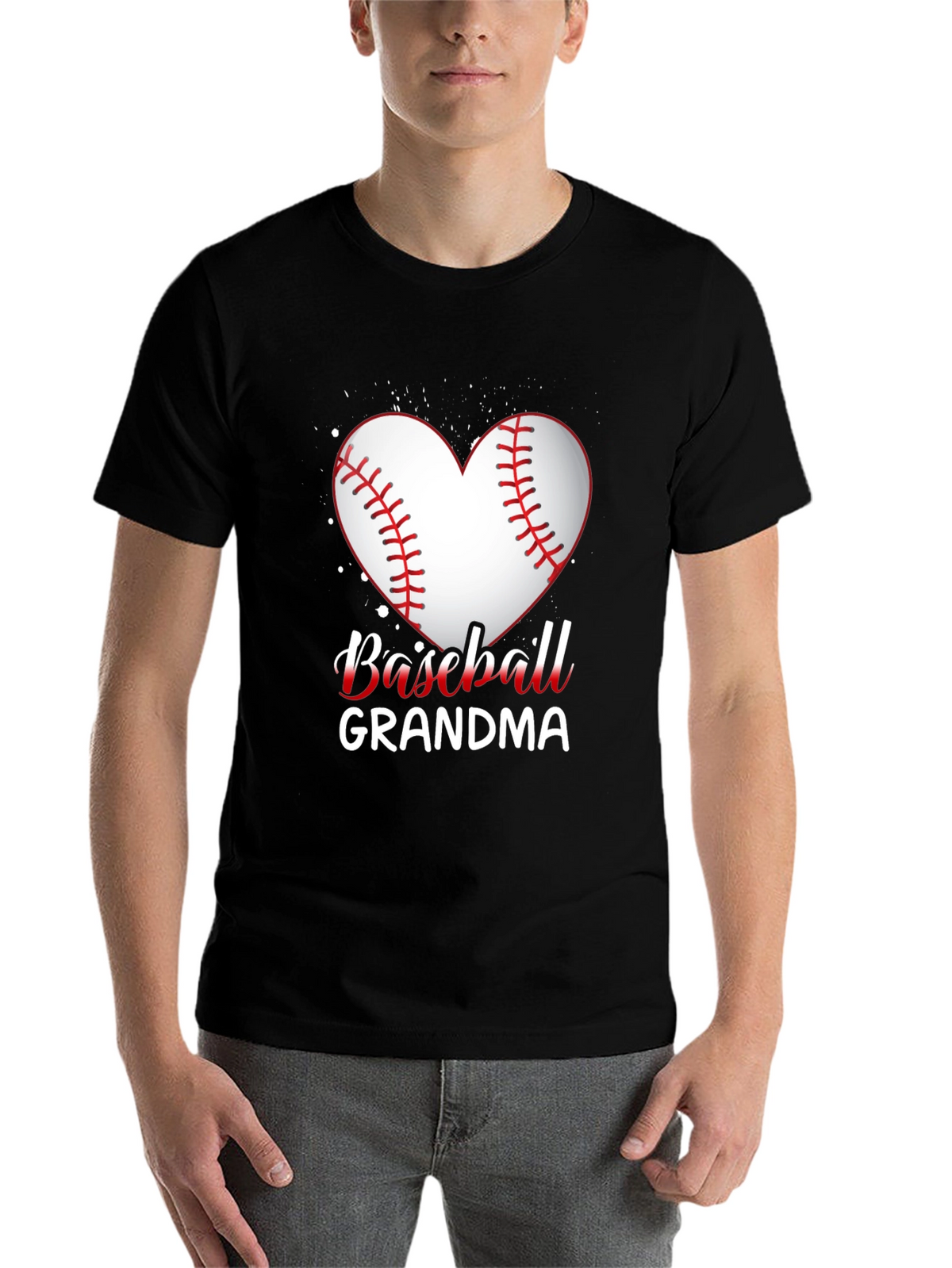 Baseball Grandma Heart T-Shirt