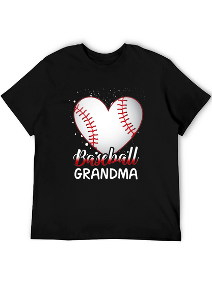 Baseball Grandma Heart T-Shirt