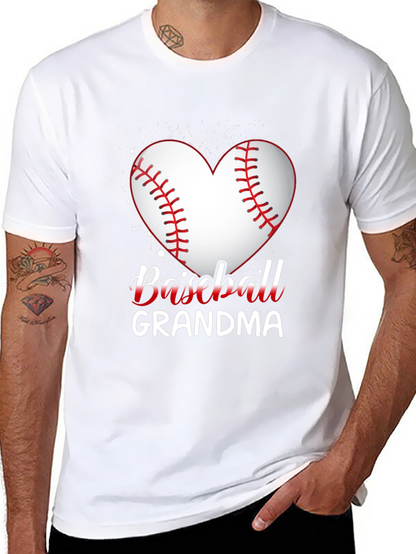 Baseball Grandma Heart T-Shirt