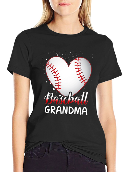 Baseball Grandma Heart T-Shirt