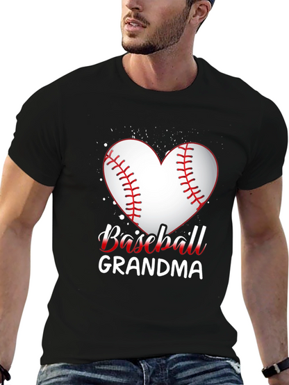 Baseball Grandma Heart T-Shirt