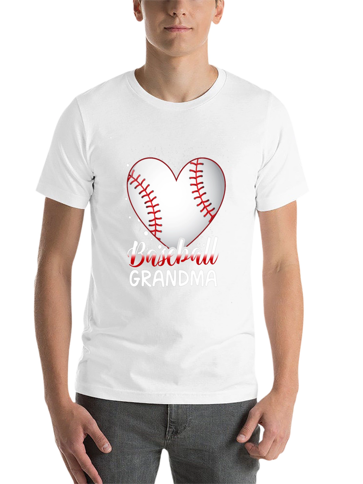 Baseball Grandma Heart T-Shirt