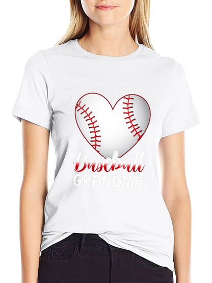 Baseball Grandma Heart T-Shirt