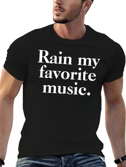 Rain My Favorite Music Graphic Tee