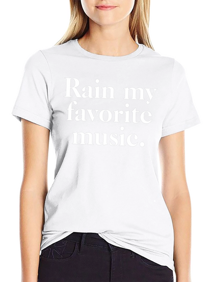 Rain My Favorite Music Graphic Tee