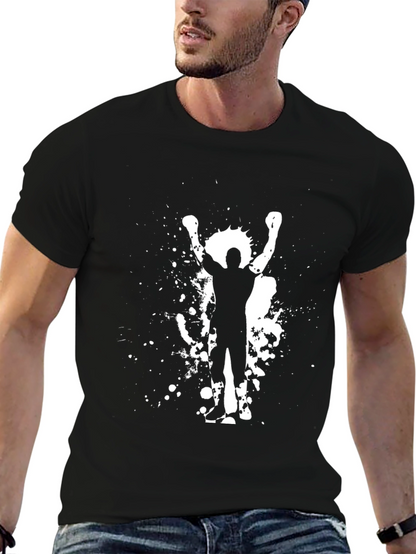 Rocky Balboa Graphic Tee - Black Cotton T-Shirt