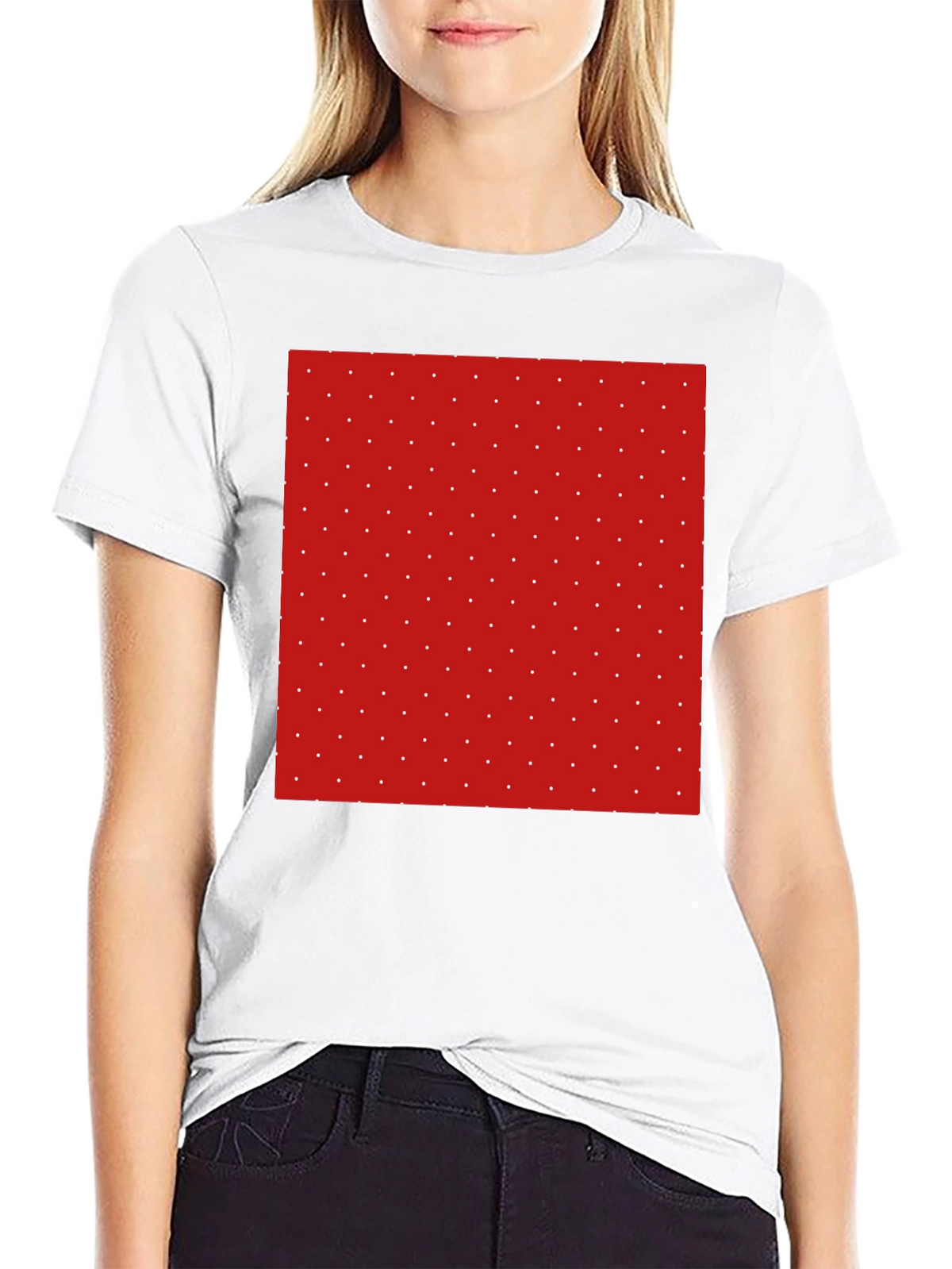 Modern Polka Dot Tee - Stylish Patterned T-Shirt