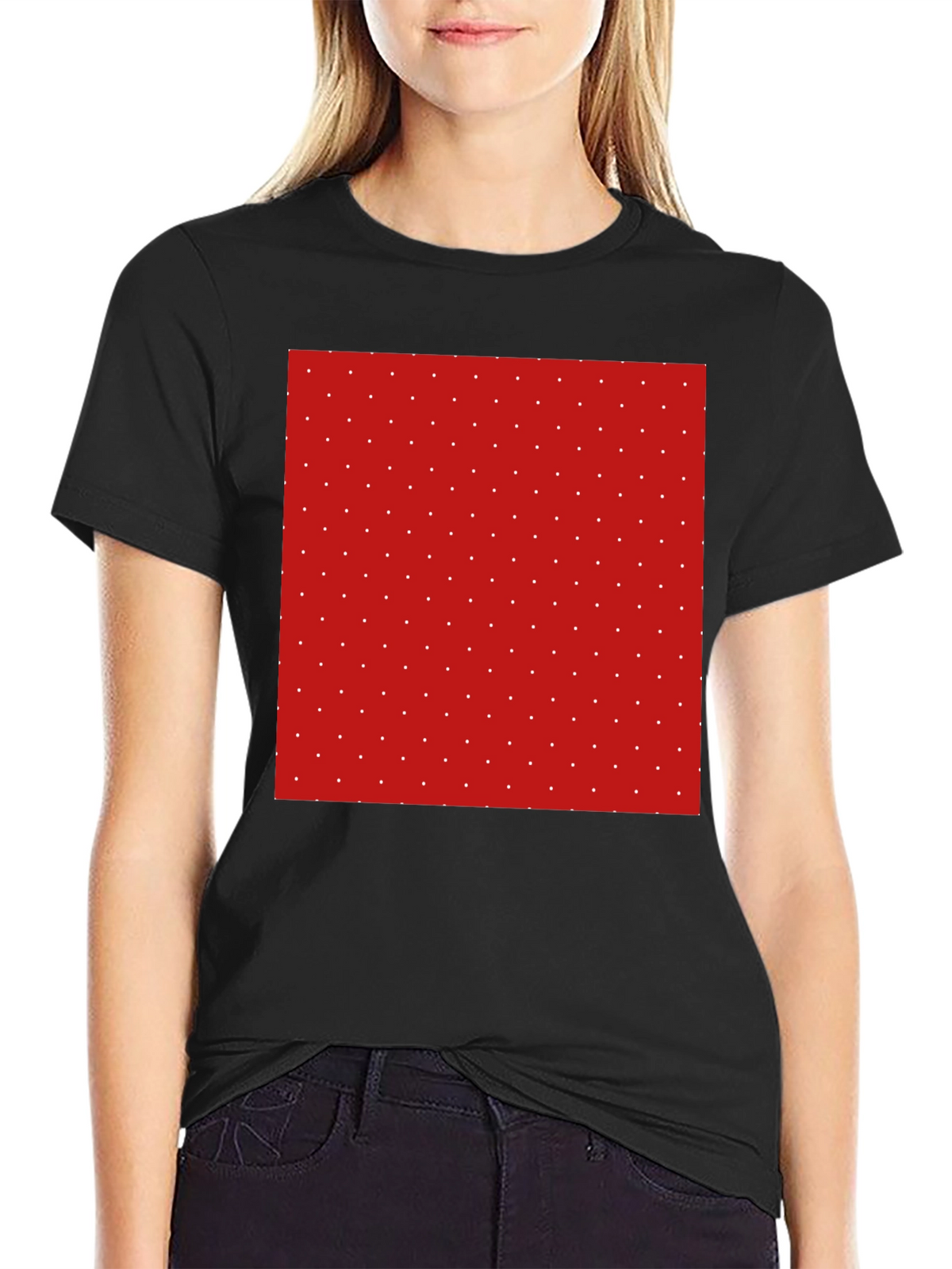 Modern Polka Dot Tee - Stylish Patterned T-Shirt