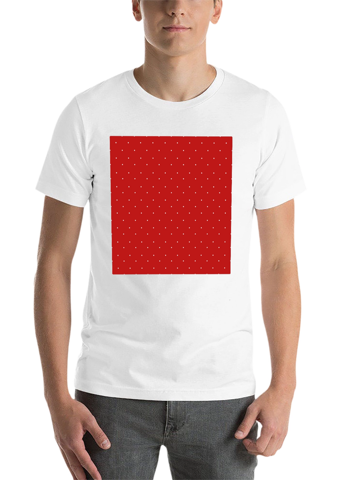 Modern Polka Dot Tee - Stylish Patterned T-Shirt