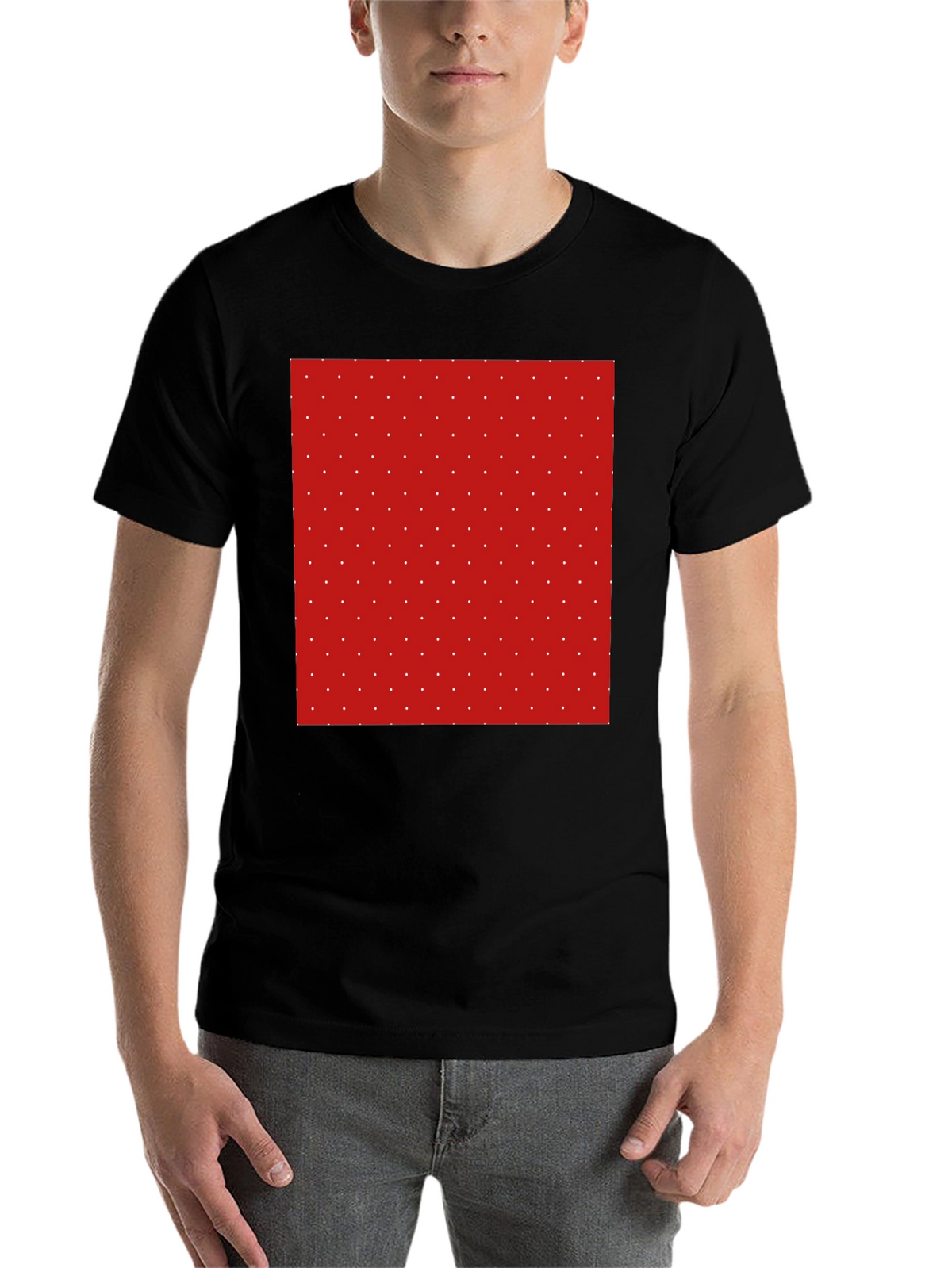 Modern Polka Dot Tee - Stylish Patterned T-Shirt