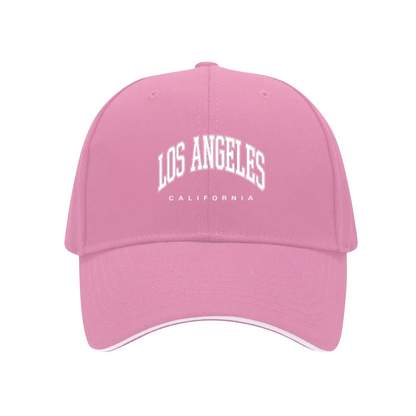 Vintage LOS ANGELES CALIFORNIA Red Sandwich Baseball Cap City Streetwear Hat