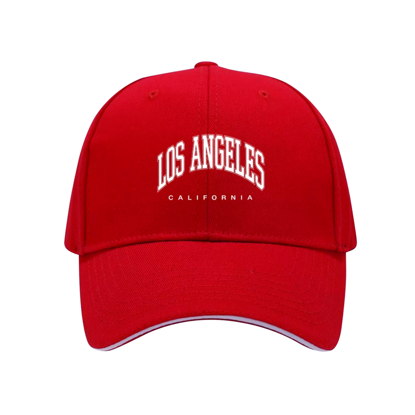 Vintage LOS ANGELES CALIFORNIA Red Sandwich Baseball Cap City Streetwear Hat