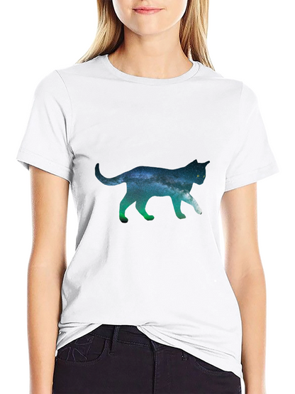 Galaxy Cat T-Shirt - Unique Space Design