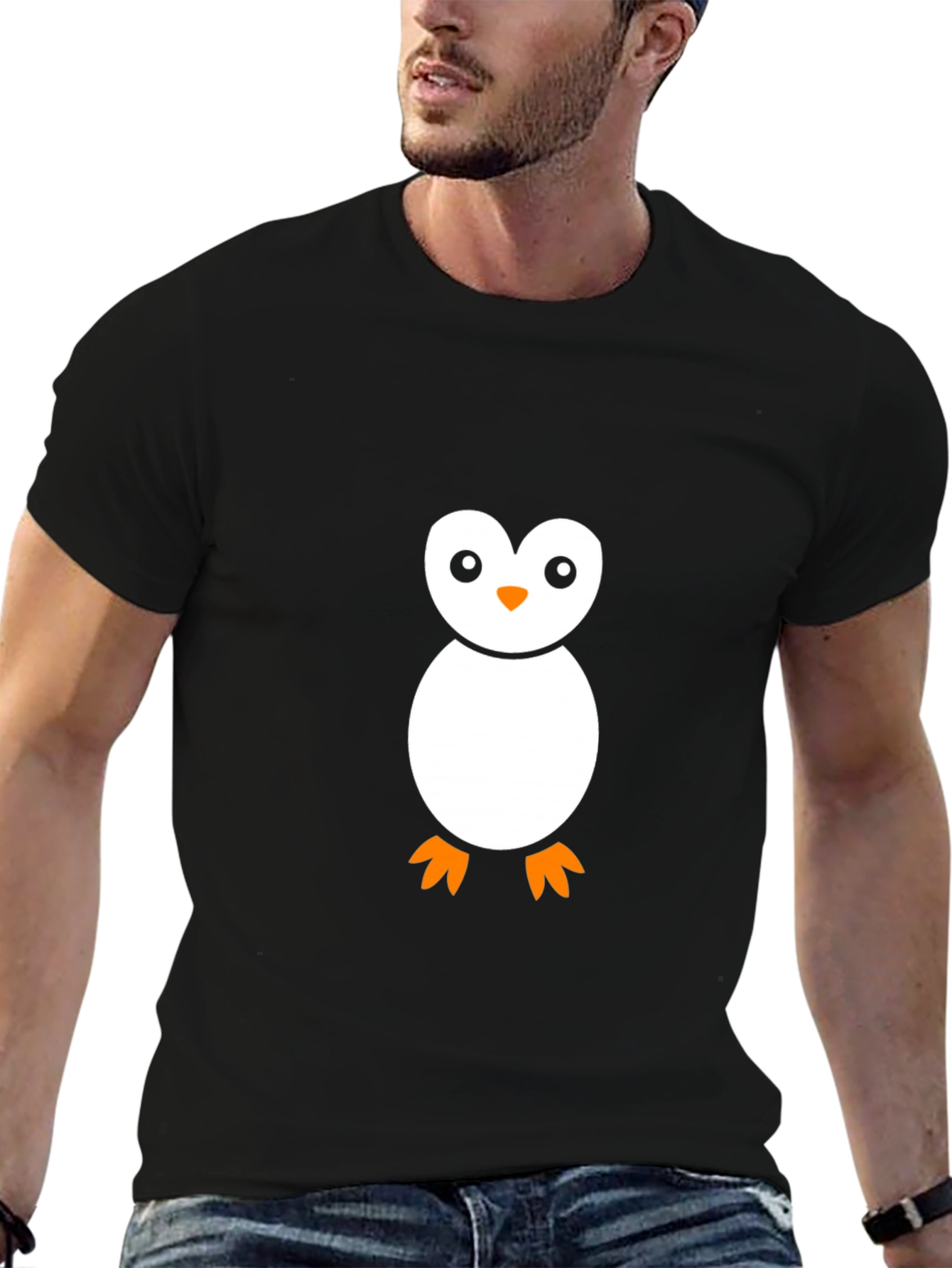 Penguin Graphic Black T-Shirt