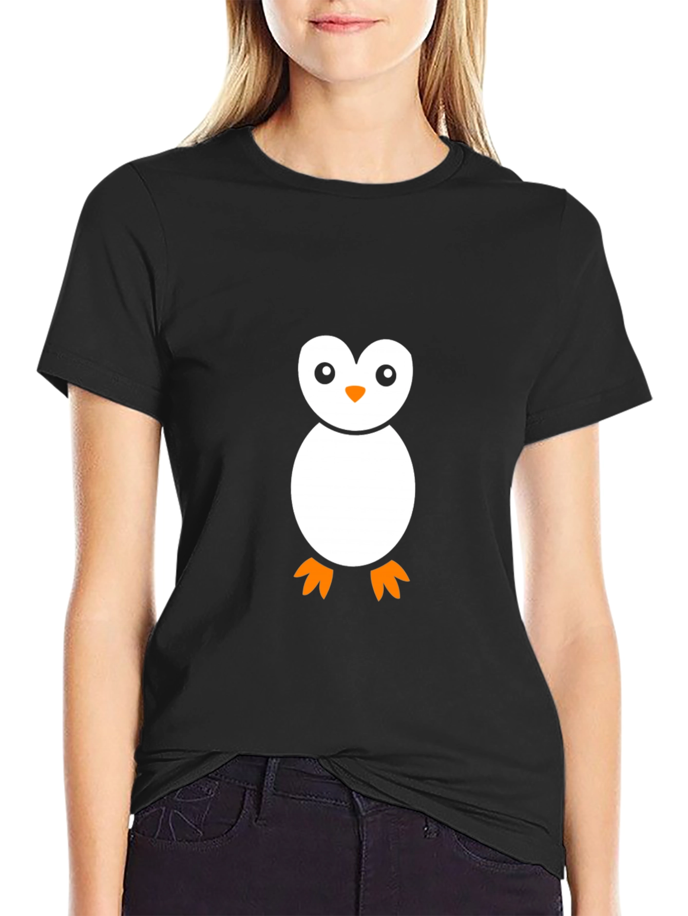 Penguin Graphic Black T-Shirt