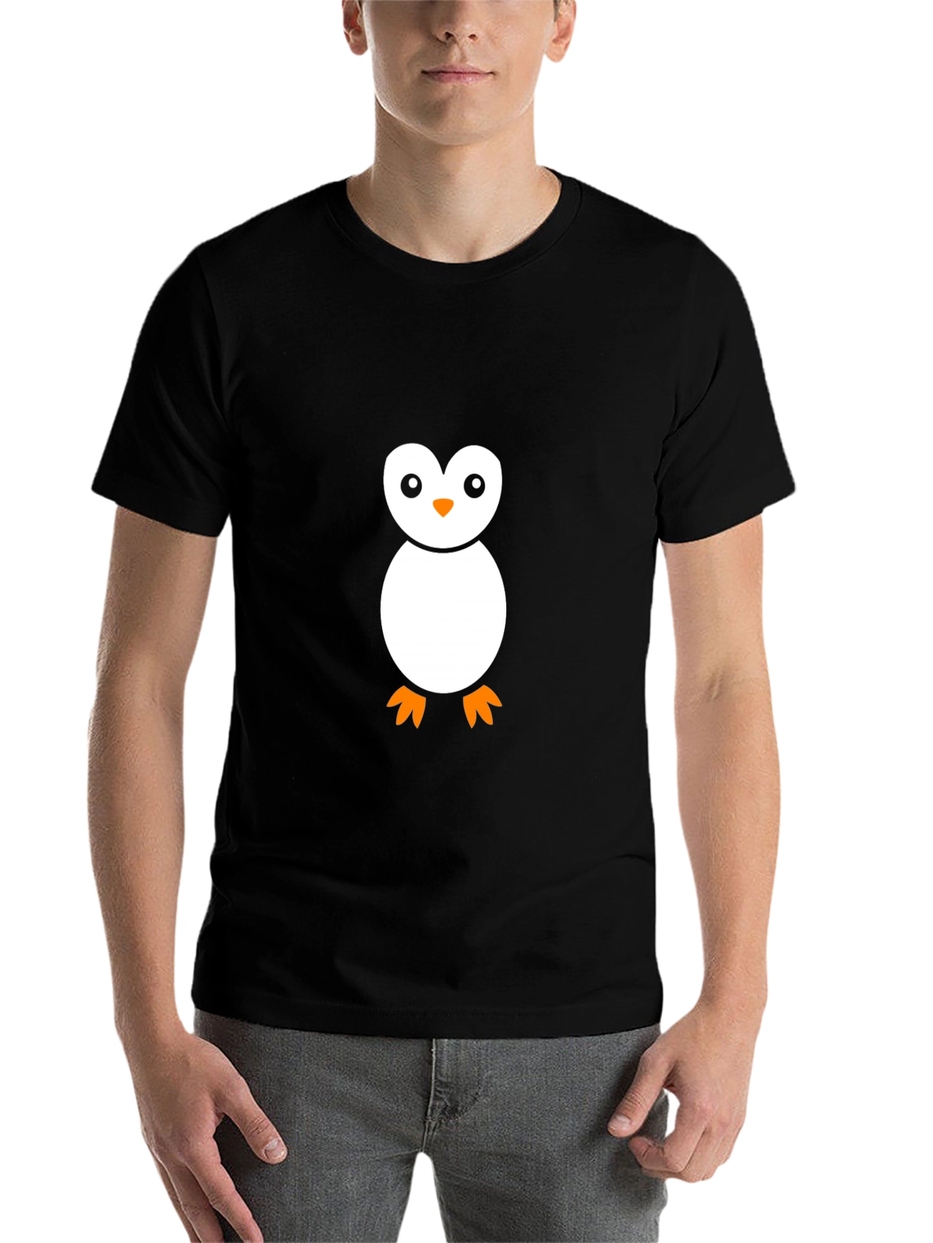 Penguin Graphic Black T-Shirt