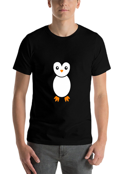 Penguin Graphic Black T-Shirt