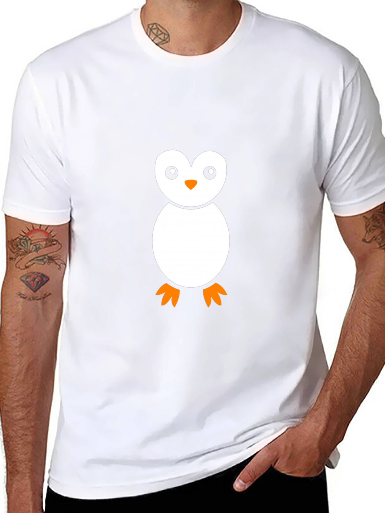 Penguin Graphic Black T-Shirt