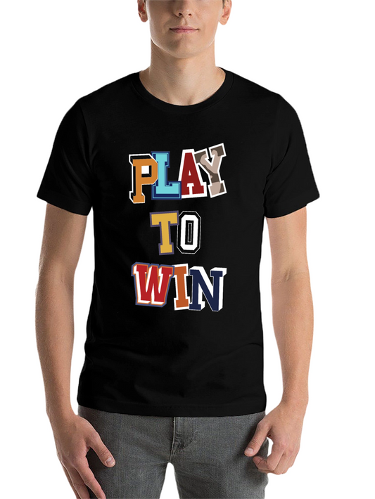 Play To Win Graphic Tee - Mens Cotton Blend T-Shirt