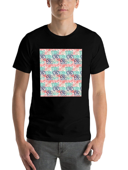 Graffiti Print Tee - Urban Style Crewneck T-Shirt