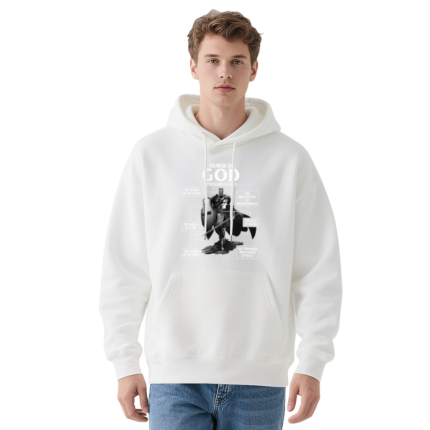 US Air Force Wings Patriotic Hoodie, Men Comfort Veteran Sweatshirt