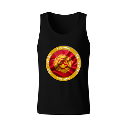 Kyrgyzstan National Flag Circle Emblem Tank Top