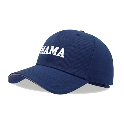 Classic Bold MAMA Letter Navy Sandwich Baseball Cap For Mom Daily Wear