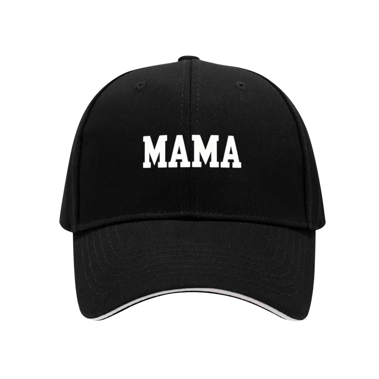 Classic Bold MAMA Letter Navy Sandwich Baseball Cap For Mom Daily Wear