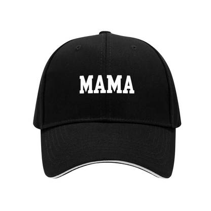 Classic Bold MAMA Letter Navy Sandwich Baseball Cap For Mom Daily Wear