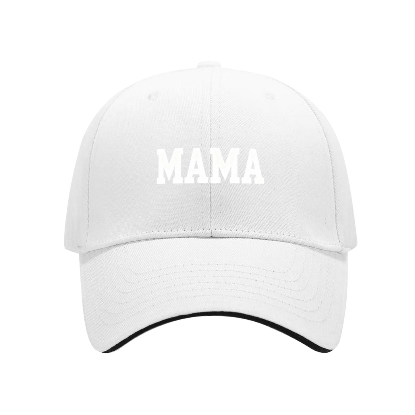 Classic Bold MAMA Letter Navy Sandwich Baseball Cap For Mom Daily Wear