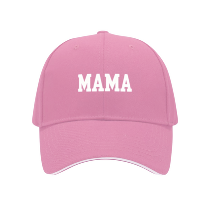 Classic Bold MAMA Letter Navy Sandwich Baseball Cap For Mom Daily Wear