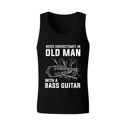 Never Underestimate Old Man Bass Guitar Music Tank