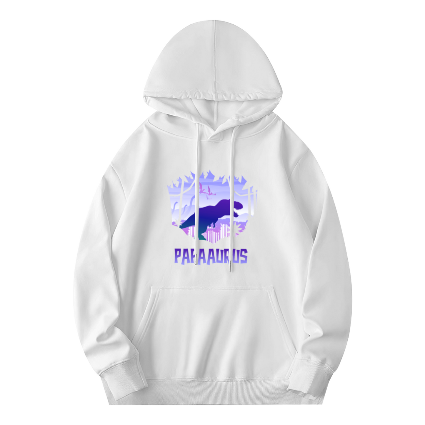 Retro Papa Dinosaur Graphic Men Hoodie, Family Soft Comfort