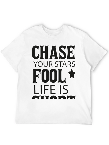 Chase Your Stars Graphic Tee - Black T-Shirt