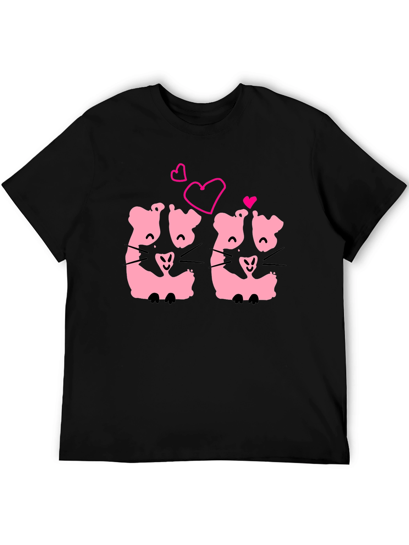 Cute Kawaii Hamsters Love T-Shirt