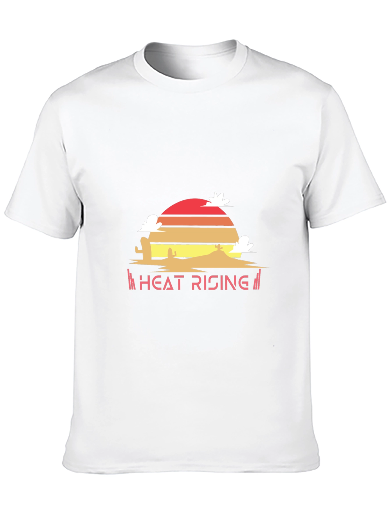 Heat Rising Graphic Tee - Desert Sunset Black T-Shirt