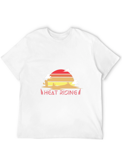 Heat Rising Graphic Tee - Desert Sunset Black T-Shirt