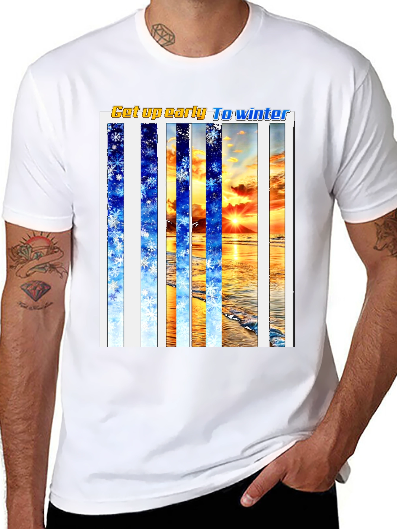Winter Beach T-Shirt - Get Up Early