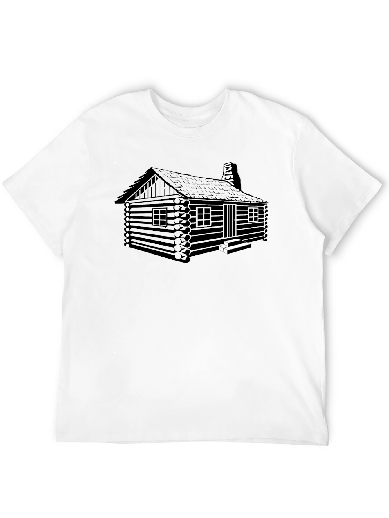 Cabin T-Shirt: Rustic Log Cabin Design