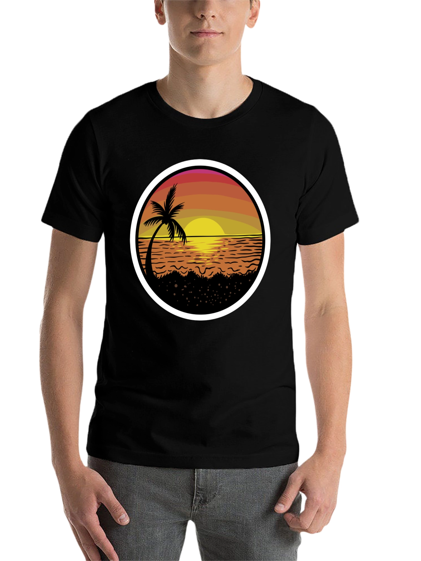 Sunset Palm Tree T-Shirt
