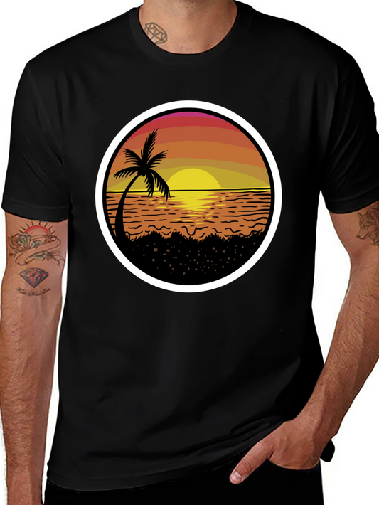 Sunset Palm Tree T-Shirt