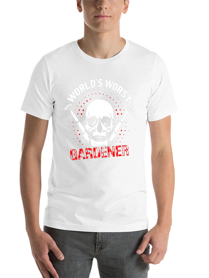 Worlds Worst Gardener Skull T-Shirt