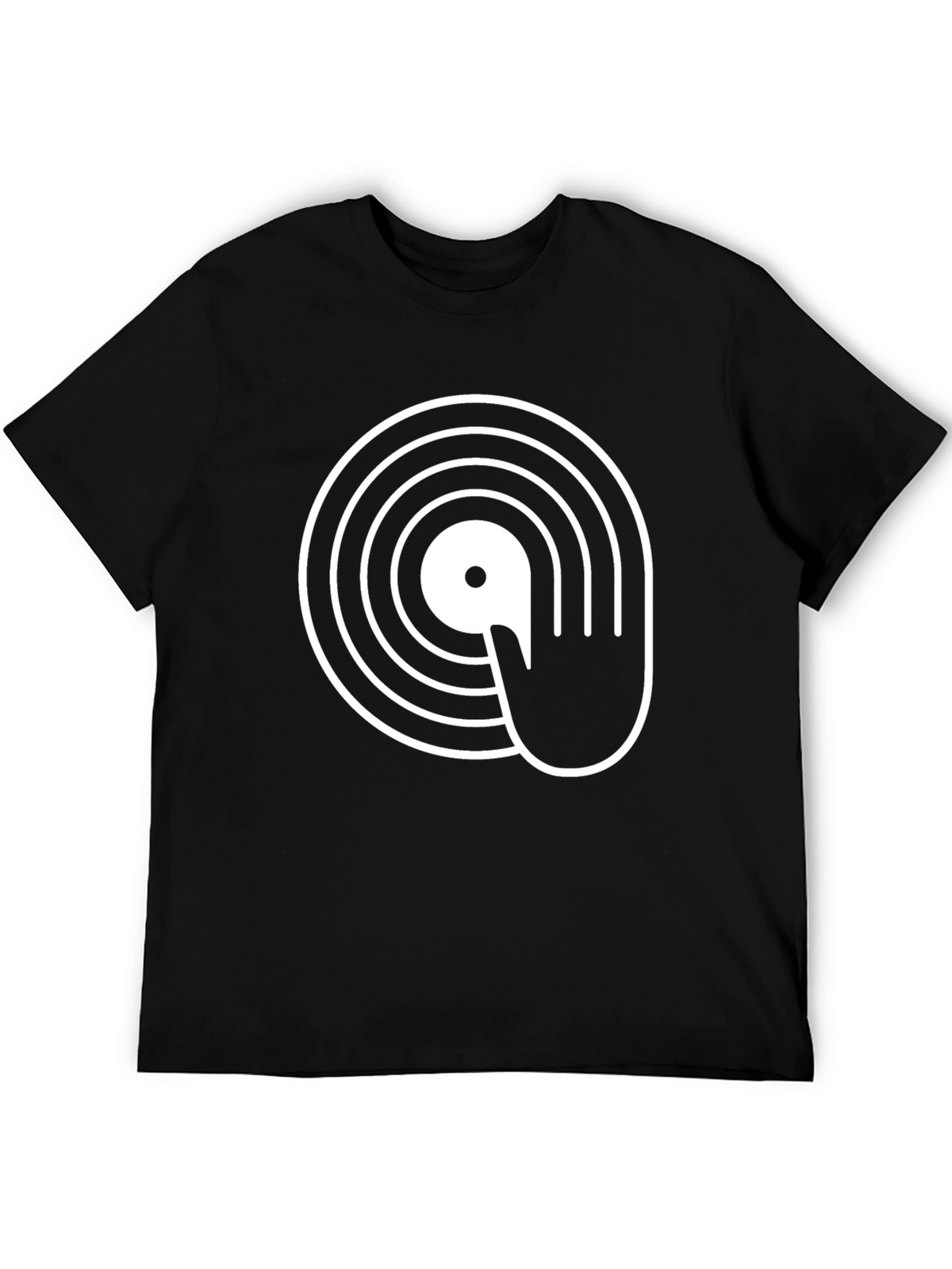 DJ Turntable Graphic T-Shirt - Black