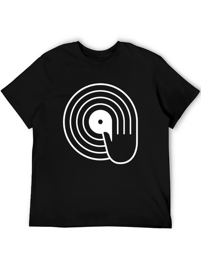 DJ Turntable Graphic T-Shirt - Black