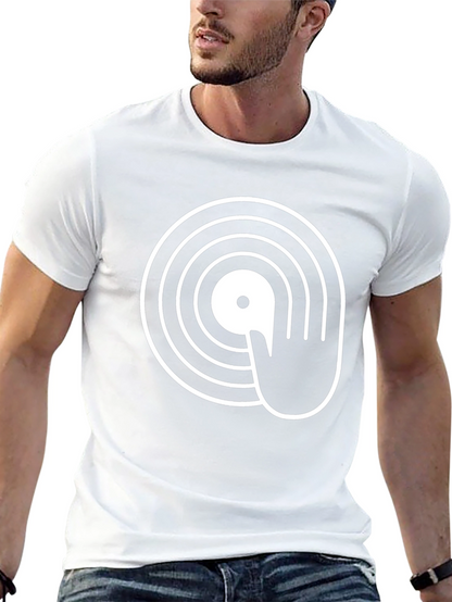 DJ Turntable Graphic T-Shirt - Black