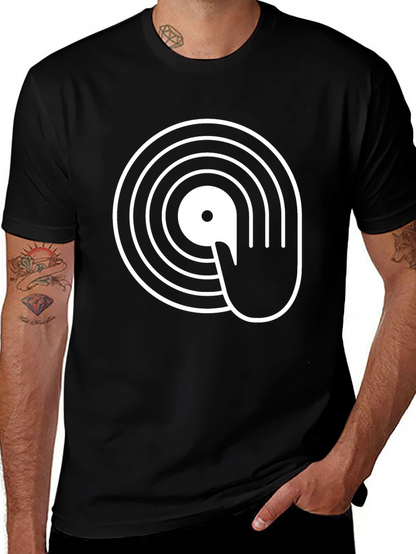 DJ Turntable Graphic T-Shirt - Black