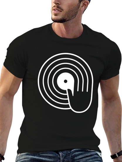 DJ Turntable Graphic T-Shirt - Black