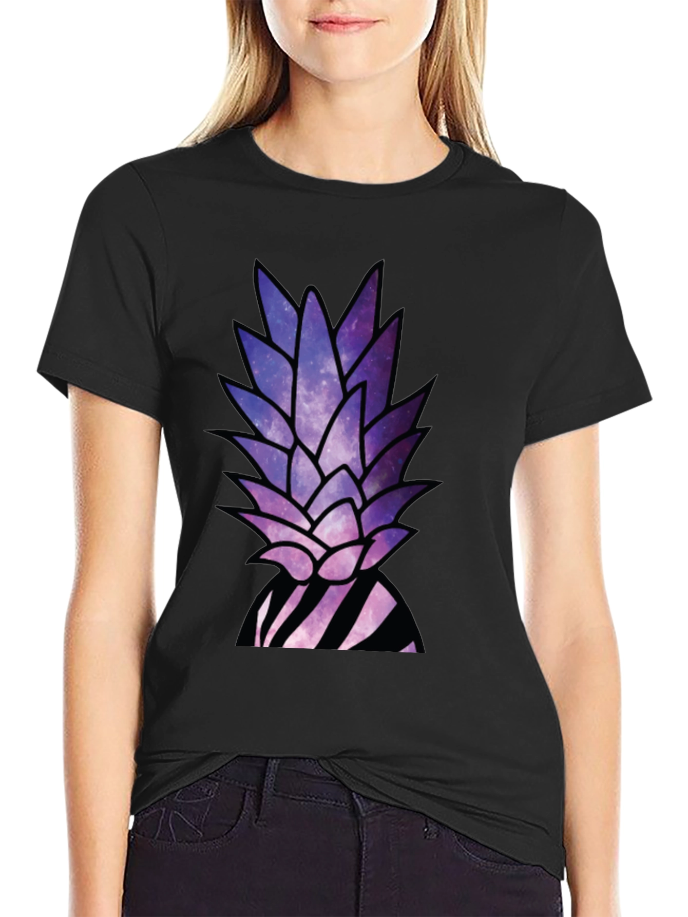 Galaxy Pineapple T-Shirt - Unique Graphic Tee