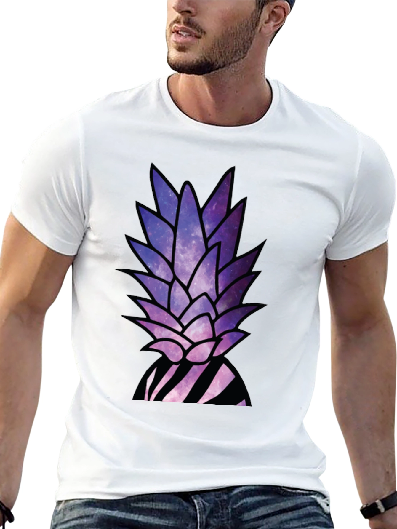 Galaxy Pineapple T-Shirt - Unique Graphic Tee